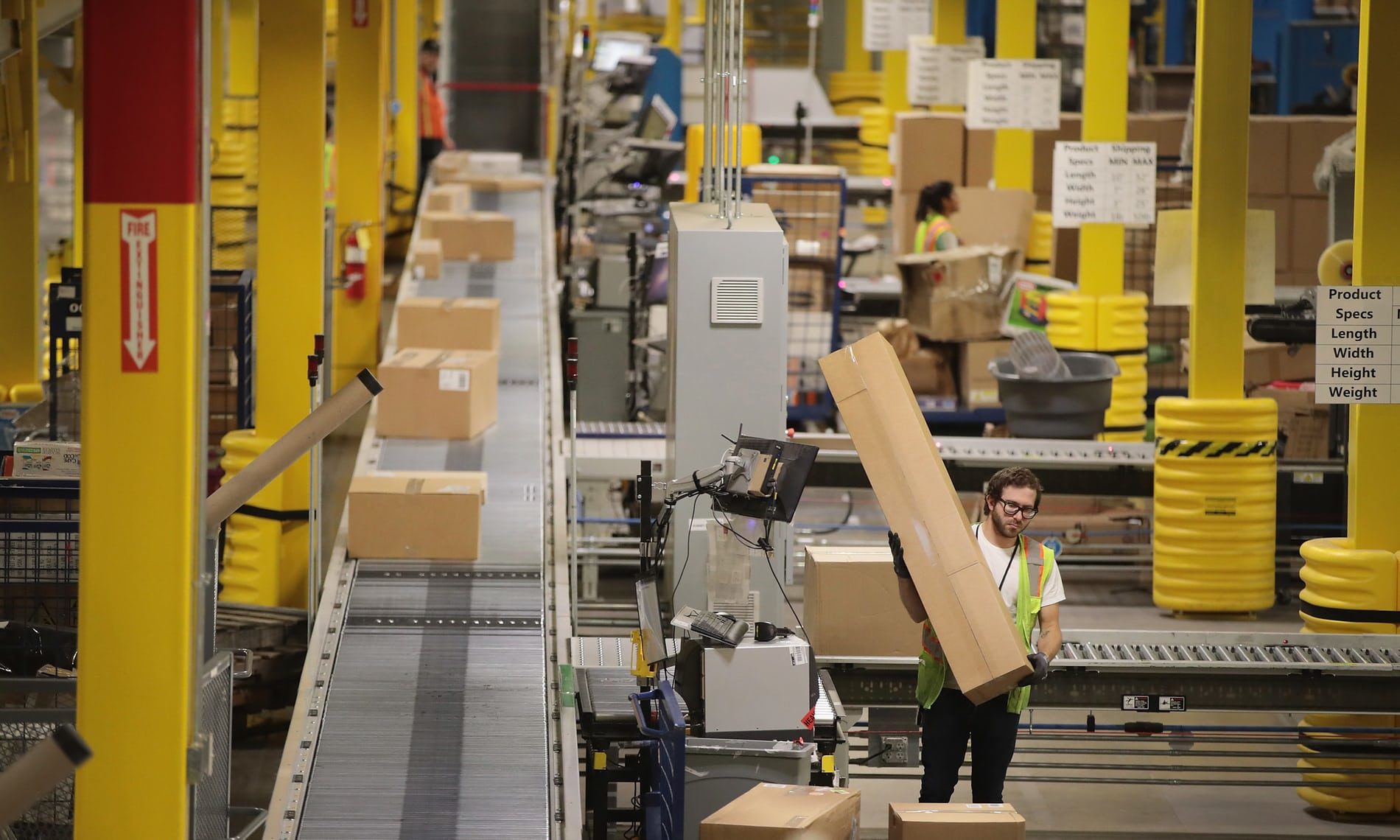 Click to enlarge Amazon fulfillment center