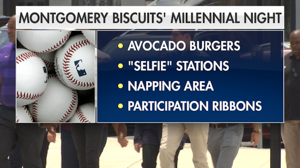 Click to enlarge millennial night baseball