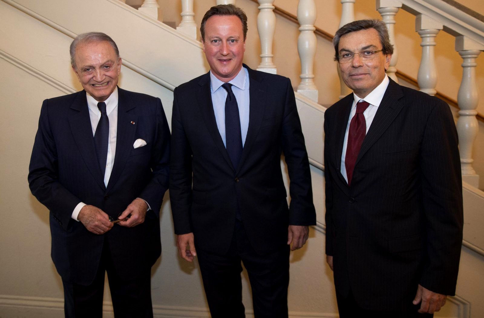 Click to enlarge Wafic Saïd, David Cameron, Ayman Asfari