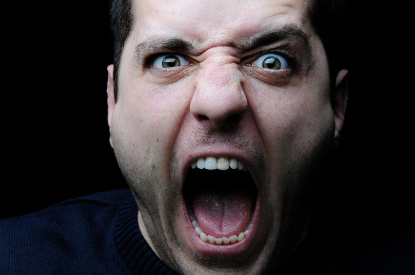 guy shouting