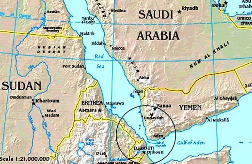 Click to enlarge Bab-el-Mandeb Strait