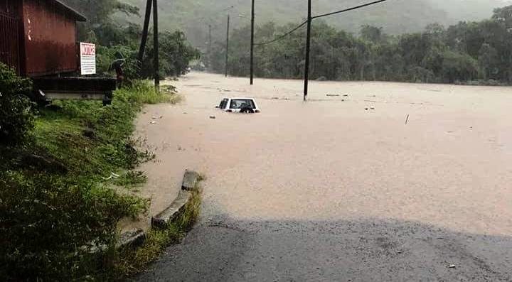 Heavy rainfall led to minor landslides and flooding in coastal regions and other parts of the island, including the capital St. George’s.