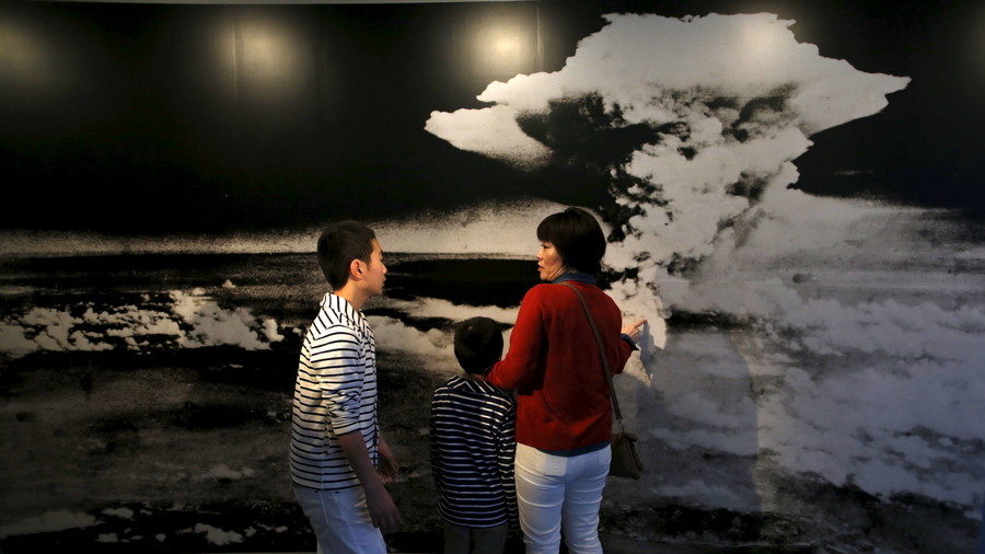 Mushroom cloud of the atomic bomb