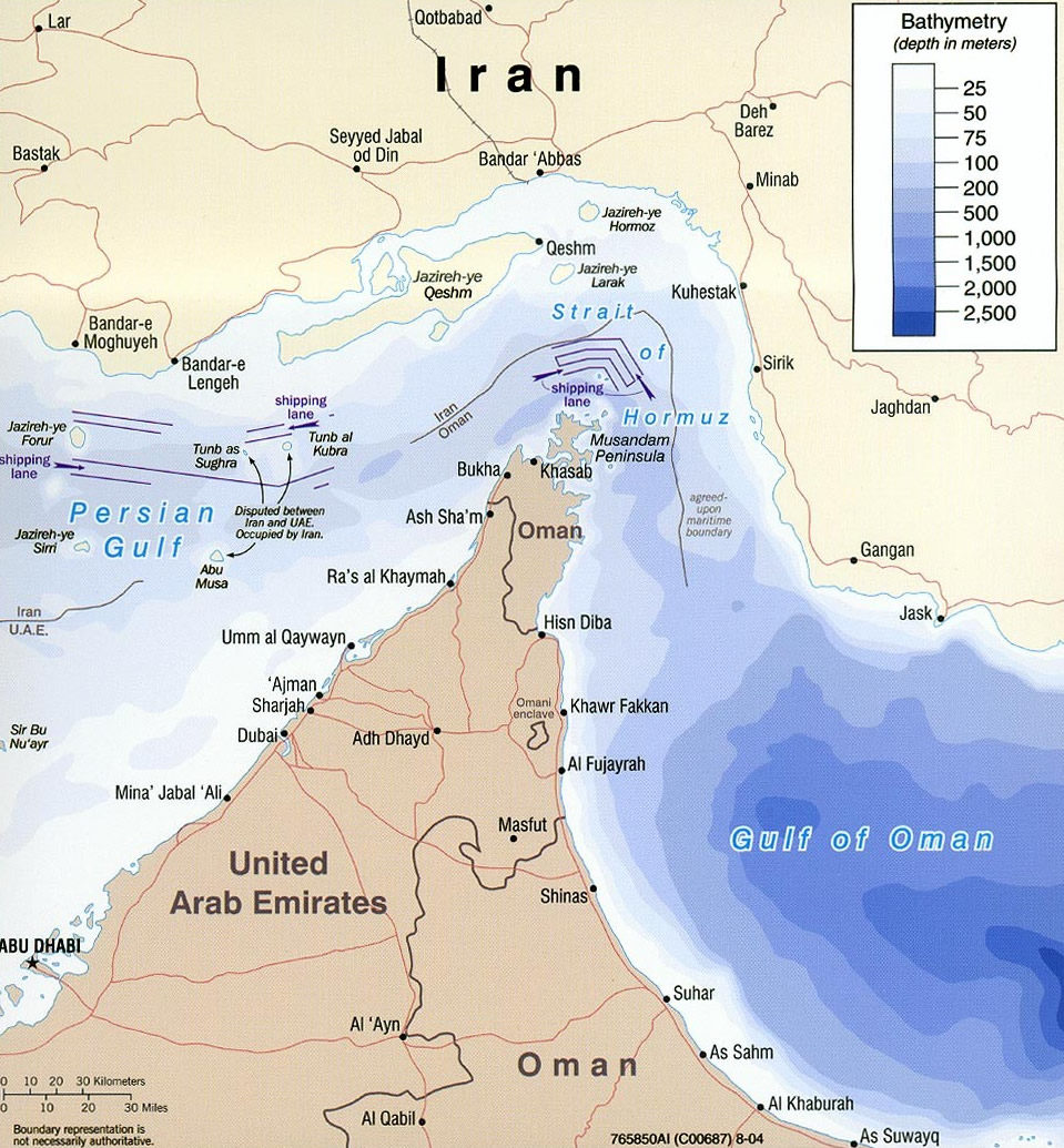 Click to enlarge strait of hormuz