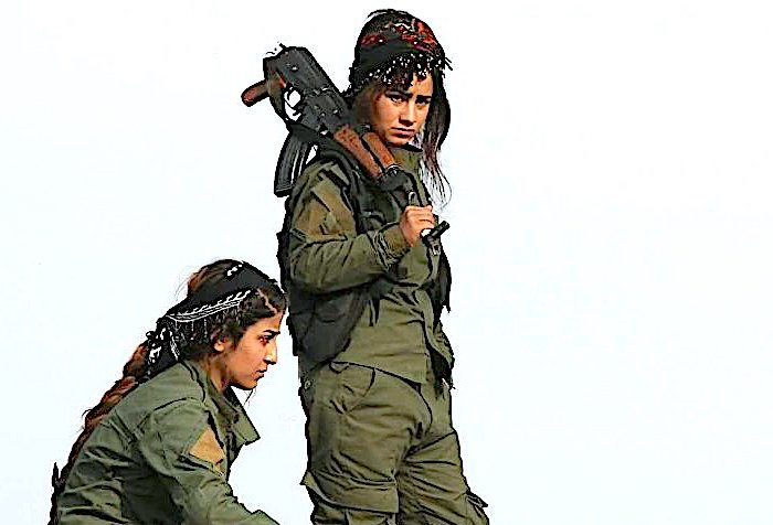 Kurdish YPG fighters