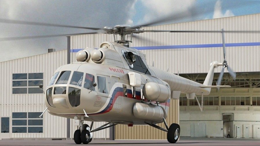 A Mi-8 helicopter