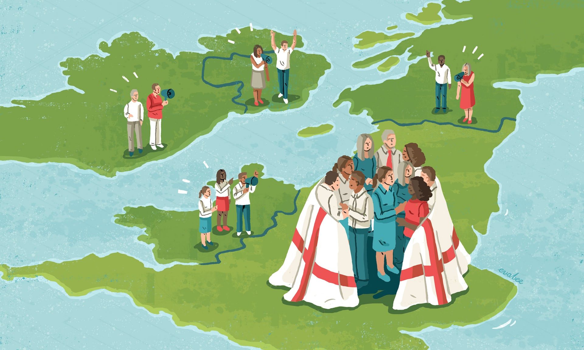 Click to enlarge uk map flag ireland