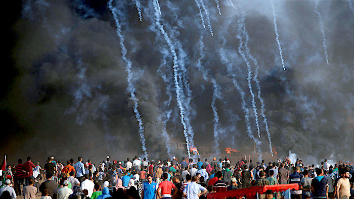 protesters Gaza