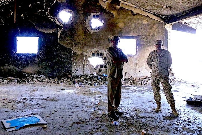 Bombed out place Libya
