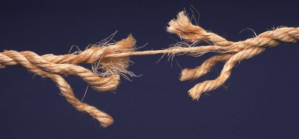 Broken rope knot