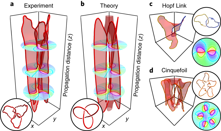 Click to enlarge laser light knots torus