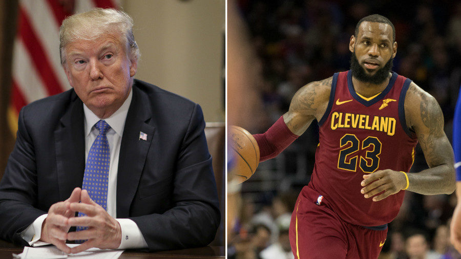 trump and LeBron James