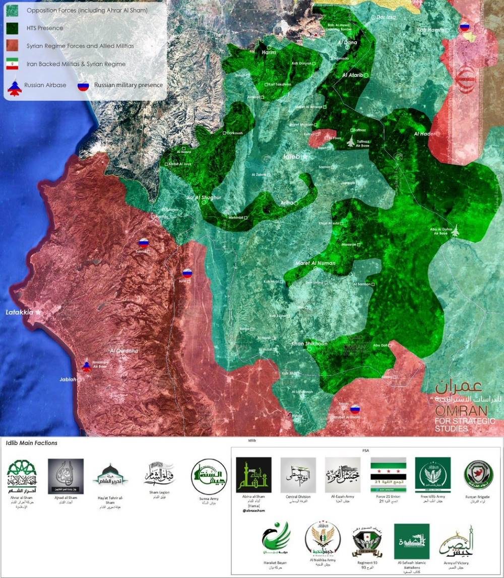 Click to enlarge Idlib territory control