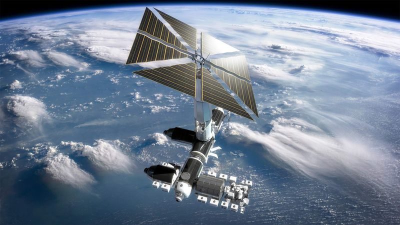 A rendering of Axiom's plan for a luxury space station.