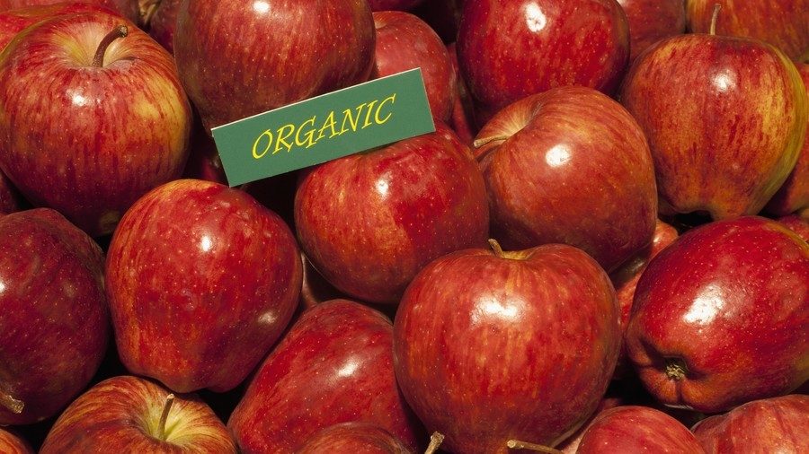 Click to enlarge Organic apples