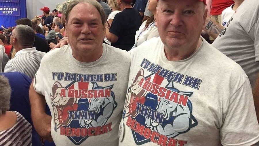 Click to enlarge pro russia shirts trump rally
