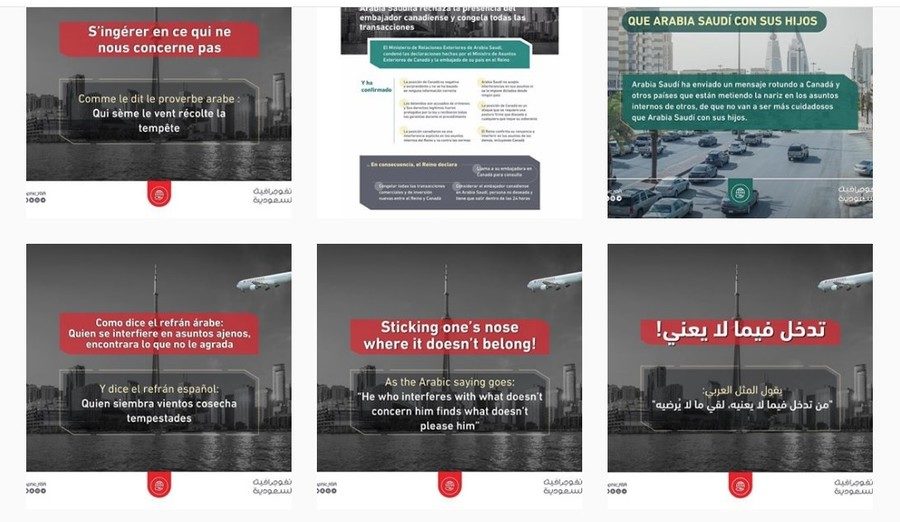 Click to enlarge Saudi terror attack Canada human rights spat