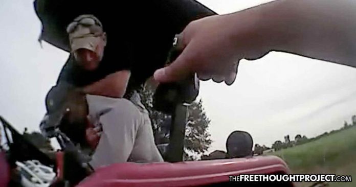 police strangle man