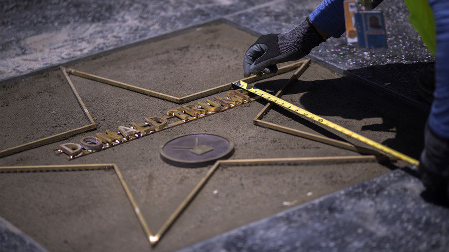 Donald Trump's star at Hollywood's Walk of Fame