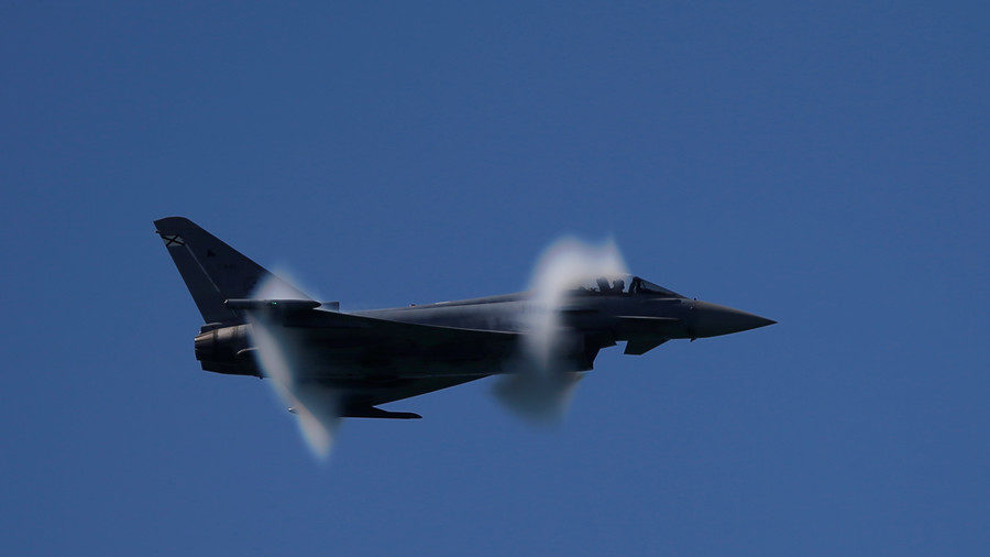 Click to enlarge Spain's Eurofighter Typhoon EF2000 fighter jet