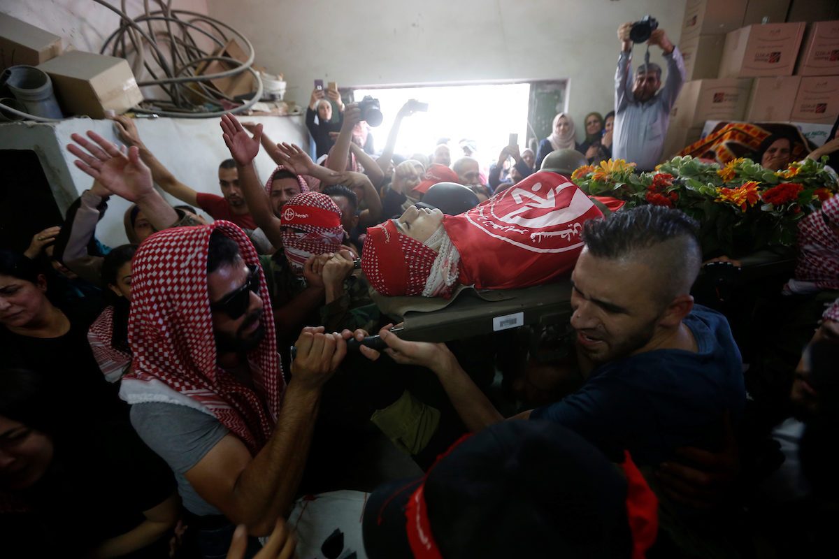 Palestinian child funeral