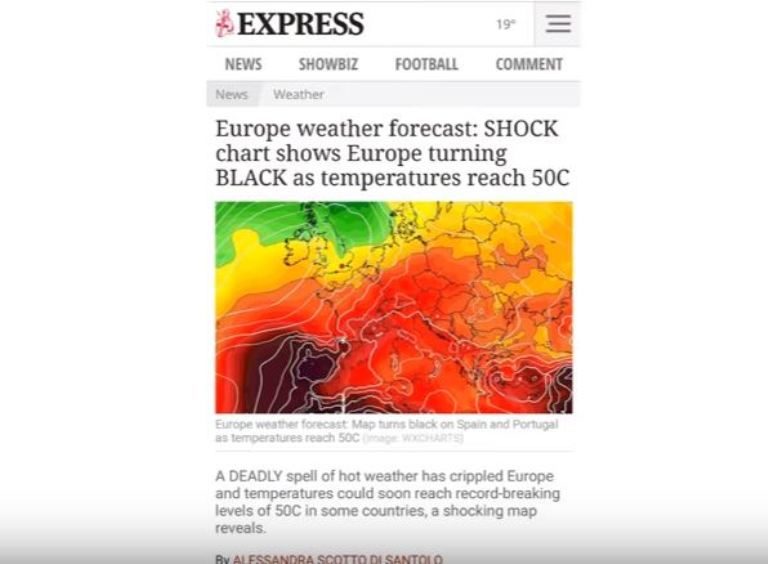 Click to enlarge Extreme temps in Europe