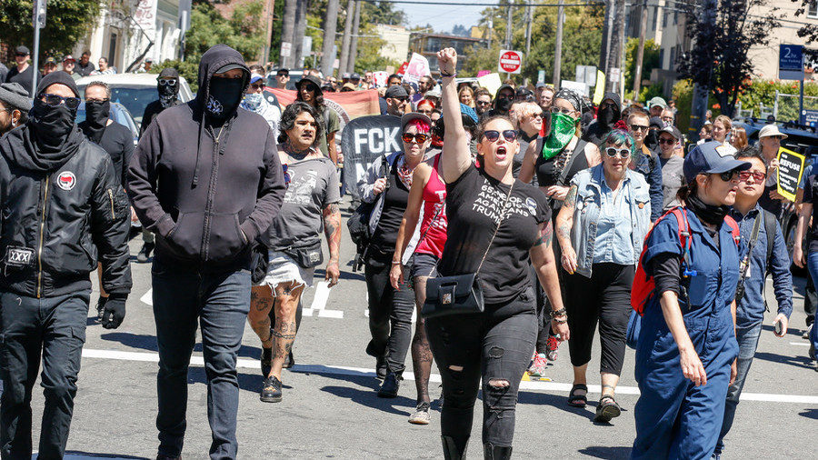 Click to enlarge Antifa Berkeley protests