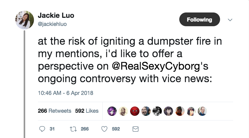 Click to enlarge Jackie Luo tweet