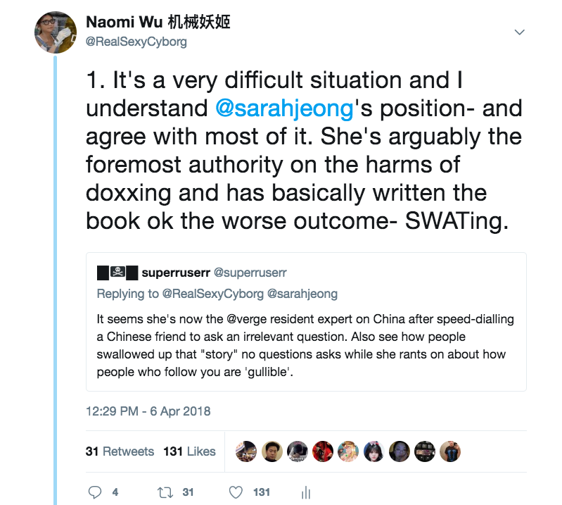 Click to enlarge Naomi Wu tweet