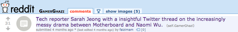 Click to enlarge reddit headline