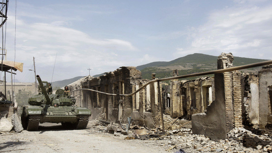 Tshinval, South Ossetia battle scene