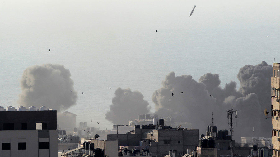 israel bombs gaza 2018