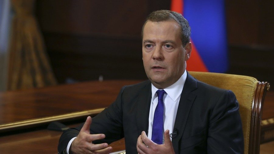 Click to enlarge Russian Prime Minister Dmitry Medvedev