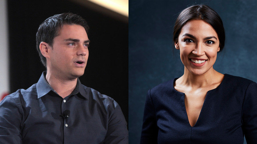 Click to enlarge Ben Shapiro and Alexandria Ocasio-Cortez