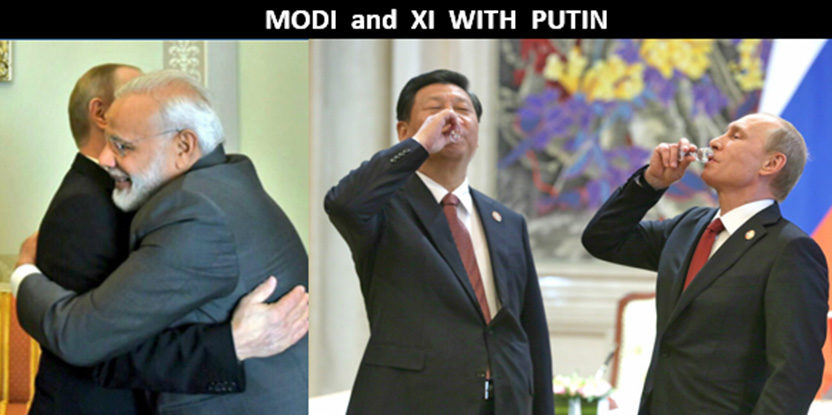 Putin Modi XI