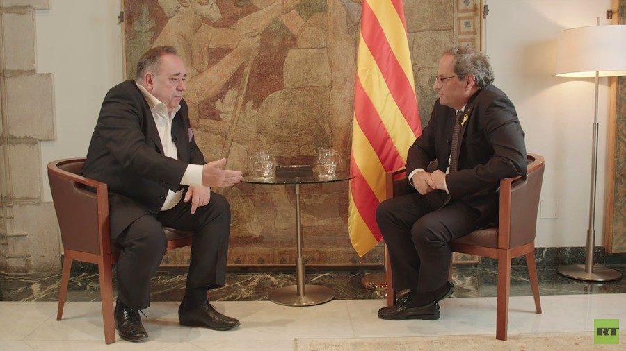 Click to enlarge Quim Torra Alex Salmond