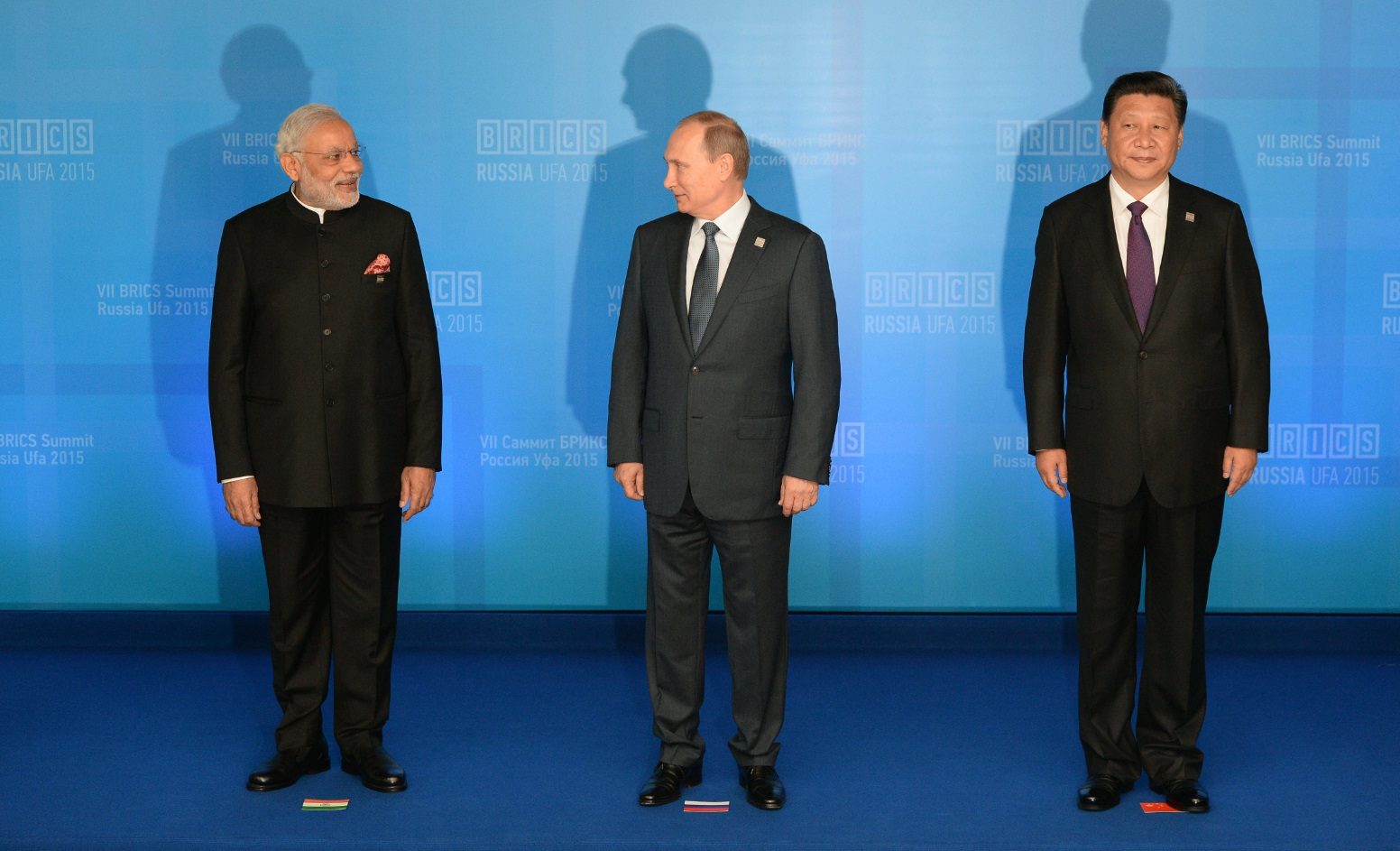 Click to enlarge Modi, Putin, and Jinping