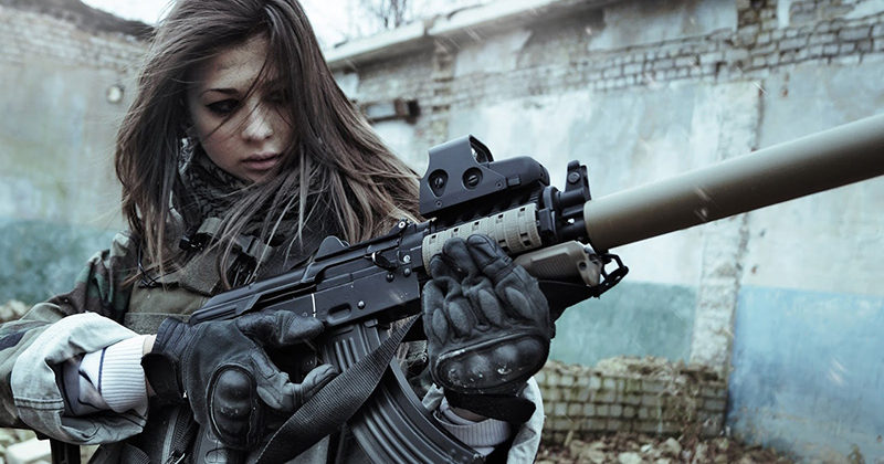 woman sniper