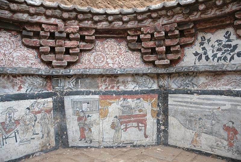china octogan tomb couple