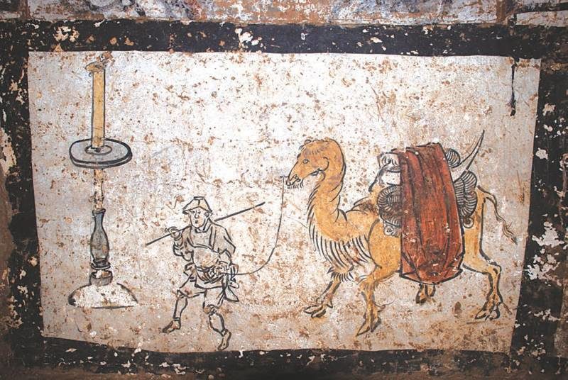 Click to enlarge china octogan tomb mural