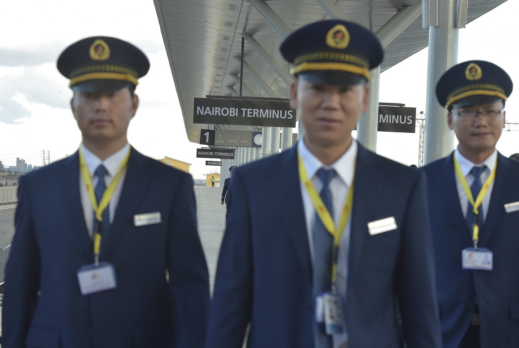 Click to enlarge Kenya Railways attendants