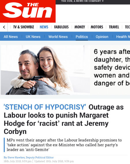 Click to enlarge The Sun article