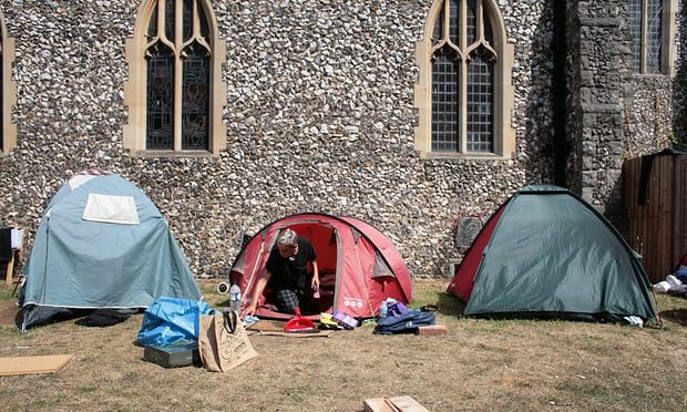 Click to enlarge tents slough church homeless uk