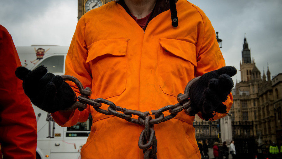 prisoner in chains