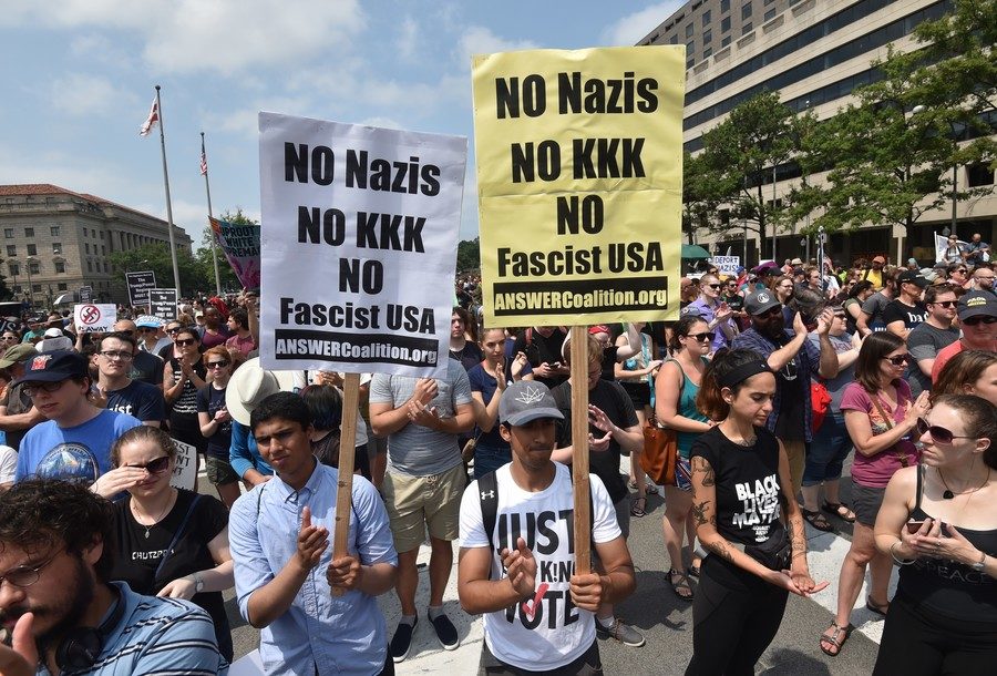 Click to enlarge Unite the Right demonstrators