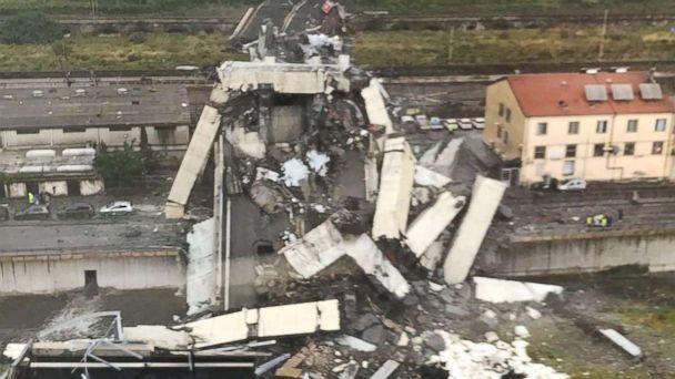 bridge collapse genoa italy 2018