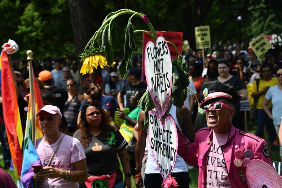Click to enlarge Unite the Right demonstrators