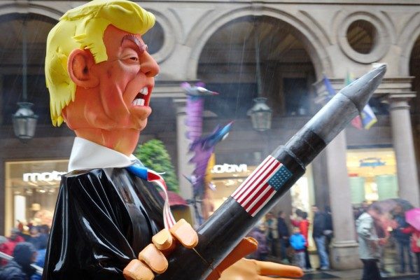 trumps missile caricature