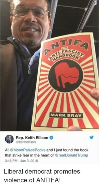 Click to enlarge Keith Ellison Antifa
