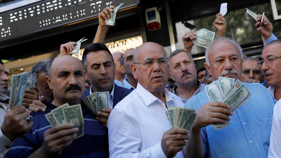 turkish businessmen dollar bills